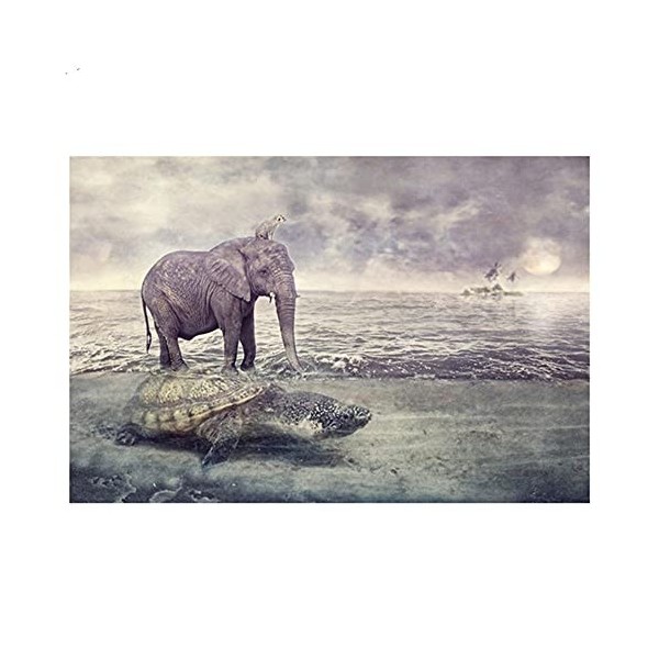 GBPR Puzzle Adulte 5000 Pièces Puzzle 3D léléphant pour Enfants et Adultes Cadeaux Puzzle en Bois de Haute qualité