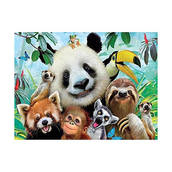 GBPR Puzzle Adulte 5000 Pièces Puzzle 3D Renard Éducatif de Soulagement du Stress pour Adultes Enfants Puzzle en Bois de Haut