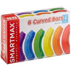 SmartMax - XT Set, 6 Curved Bars, Magnetic Discovery Extension Set, 6 pieces, 1+ Years