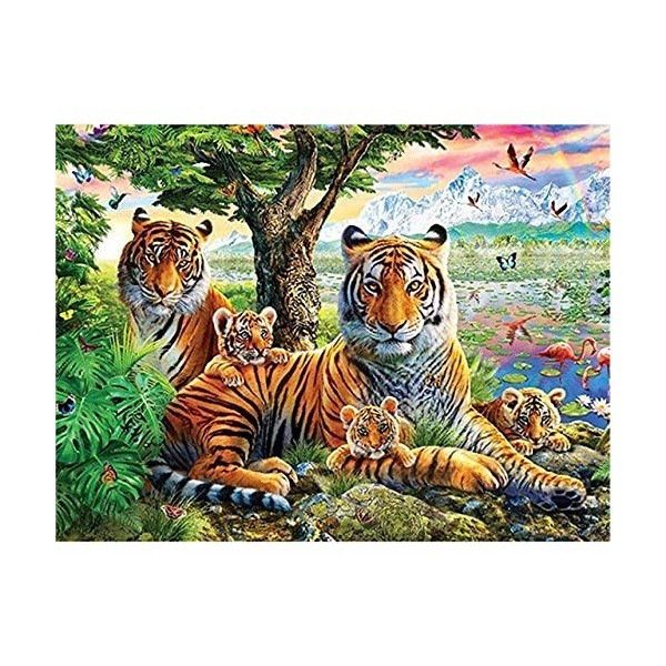 GBPR Puzzle Adulte 5000 Pièces Puzzle 3D Tigre-5000 Puzzles de Ballon à Air Chaud Convient aux Adolescents Adultes Puzzle Enf