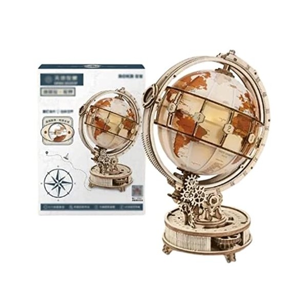 Puzzle Unique Globe 3D Puzzles Adulte en Bois 3D Puzzles Modèle De Construction 3D Puzzle Artisanat Maison Décoration De Bure