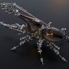 GUANYAN Puzzle 3D en métal - 1014 pièces - Jouet mécanique en métal découpé au laser - Puzzle 3D - Kit de bricolage pour adul