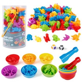 Victse Jeux Montessori 2 3 4 5 Ans, Jouet pour Comptage et Tri, Jeu de Tri Motricité Fine Jouet Educatif Enfants Classificati