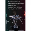 Modèle de puzzle 3D en métal à vapeur, 802 Kit de moustiques 3D, insecte mécanique en métal, bricolage, artisanat, pièces col