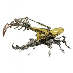 JEBU Kit de modèle 3D en métal pour adultes, puzzle 3D en métal à faire soi-même, modèle dinsecte, 1014 pièces, puzzle 3D st