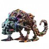 Puzzle 3D en métal, cadeaux pour lannée du dragon 2024, dragon pour kit de modèle, jouets dassemblage en métal pour adultes