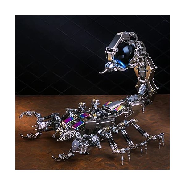 GXZZ Puzzle 3D en Métal, Scorpion Maquette en Metal au Laser Cut Puzzles avec Haut-Parleur Bluetooth, Jouet de Construction p