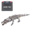 KAROON Puzzle 3D en métal, crocodile endormi à faire soi-même modèle de montage mécanique pour enfants et adultes 1500 + piè