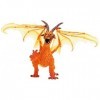 Plastoy - 60240 - Figurine - Le Grand dragon de feu translucide