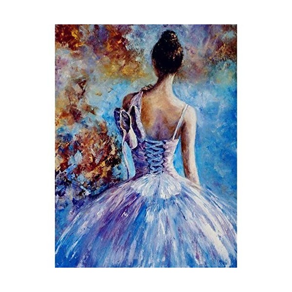 Puzzle Adulte 5000 Pièces Puzzle 3D Aquarelle Fille de ballet-5000 Matériaux Recyclés de Haute Qualité et Impression de Haute