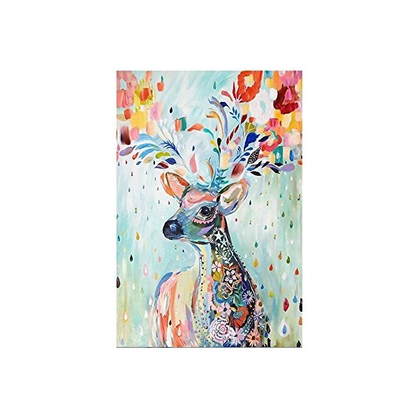 sans marque Puzzle De Peinture Mondialement Connu De Wapiti Grand Adulte 5000 Pièces Puzzle en Bois Jouets Éducatifs Peinture