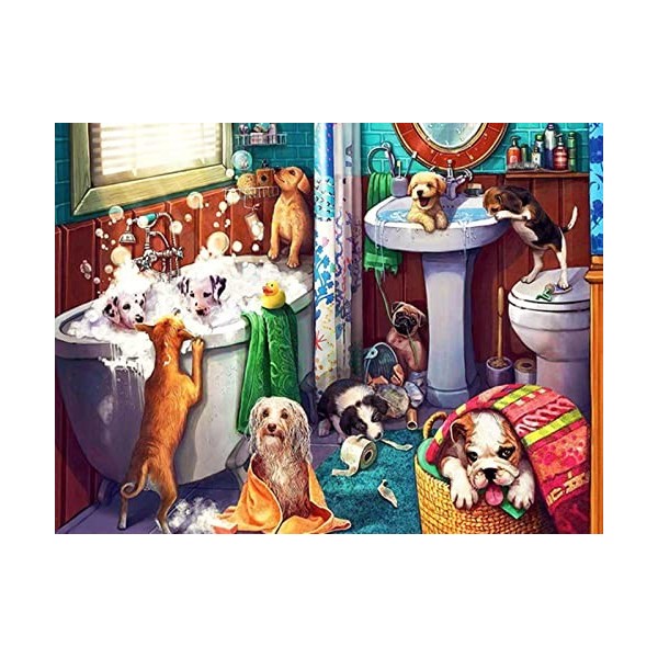 YJPZZG Puzzle Unique De 5000 PièCes Maison chaleureuse Les Jeux Familiaux DéFient des Cadeaux Uniques Taille finie 156×105cm