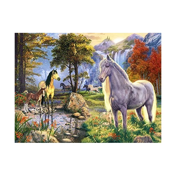 WYDMA Puzzle Unique De 5000 PièCes Cheval Blanc Cadeaux Anti-Stress Uniques - Casse-TêTe Classiques pour Adultes Casse-TêTe I