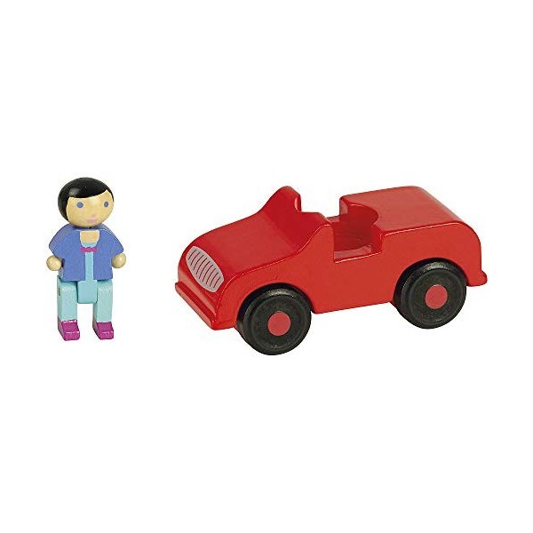 Jeujura - 8083- Jeux de Construction-Voiture Rouge