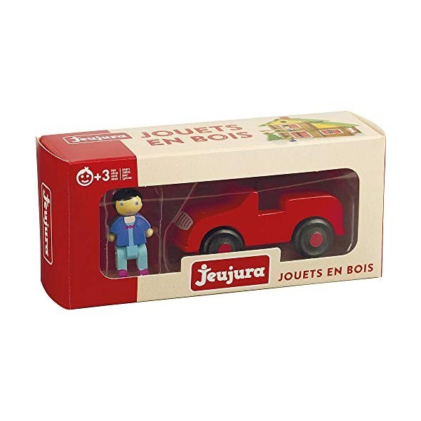 Jeujura - 8083- Jeux de Construction-Voiture Rouge