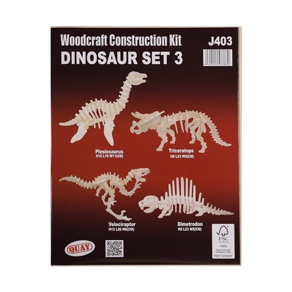 Kits de dinosaure en bois