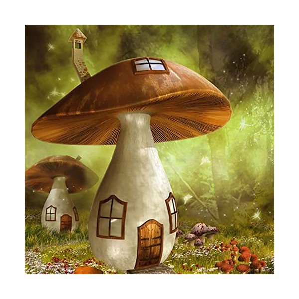 YJPZZG Puzzle Unique De 5000 PièCes La Maison des Champignons Cadeaux Anti-Stress Uniques - Casse-TêTe Classiques pour Adulte