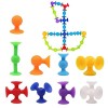 9 pièces ventouse jouet ventouse jouets jeu de fléchettes ventouse fléchettes jouets blocs de construction en silicone ventou