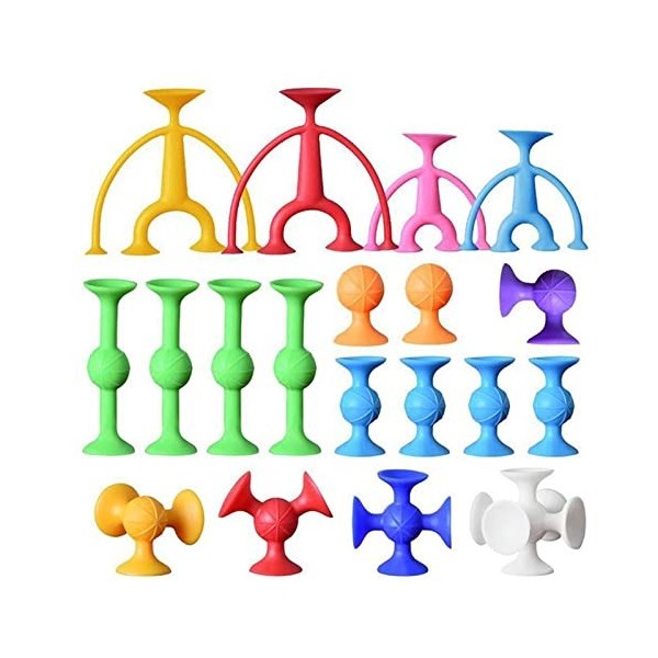 9 pièces ventouse jouet ventouse jouets jeu de fléchettes ventouse fléchettes jouets blocs de construction en silicone ventou