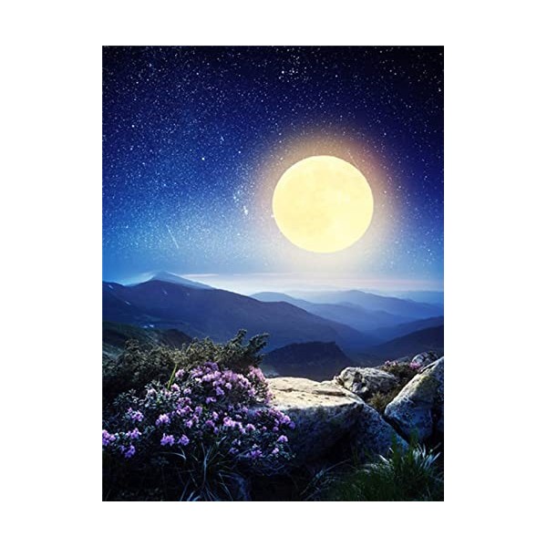 YJPZZG Puzzle Unique De 5000 PièCes Lune Brillante IdéEs De Cadeaux Uniques Et Originaux pour Soulager Le Stress - Puzzles Cl