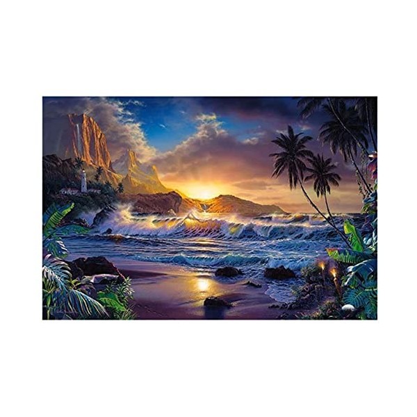 WYDMA Puzzle Unique De 5000 PièCes Lumière du Soleil couchant Cadeaux Anti-Stress Uniques - Casse-TêTe Classiques pour Adulte