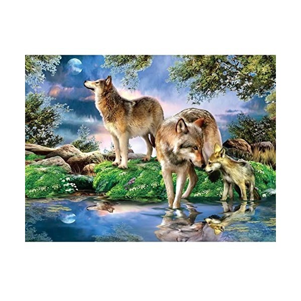 YJPZZG Puzzle Unique De 5000 PièCes Loup Cadeaux Anti-Stress Uniques - Casse-TêTe Classiques pour Adultes Casse-TêTe Impossib