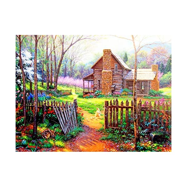 WYDMA Puzzle Unique De 5000 PièCes Cour de Ferme Casse-TêTe De Paysages Casse-TêTe DéCoratifs Uniques Et Modernes pour Adulte