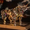 CHROX Puzzle 3D en métal mécanique taureau mécanique unique 3D puzzle en métal 1087 pièces jouet de décoration pour linterac