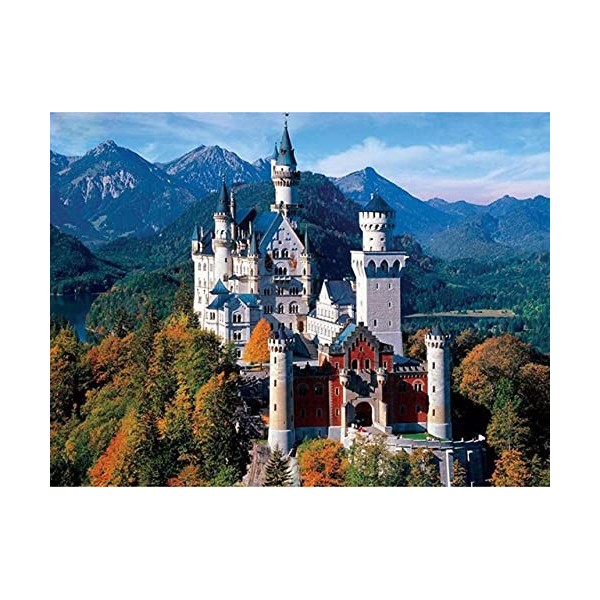 Puzzle 3D 1000 p -Castle in the forest-4000 Puzzle Enfant Puzzle Adulte 1000 Pièce Classique Kit De Bricolage Jouet en Bois C