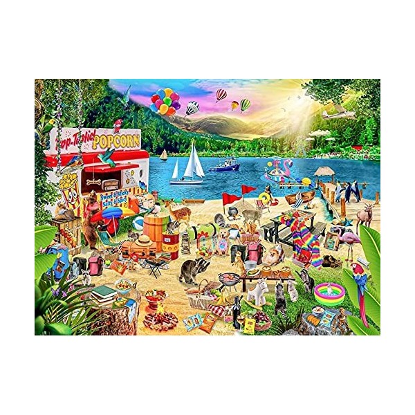 Puzzle 3D 1000 p -Creative painting-4000Jeu DIntelligence DeJeu DIntelligence De lart De La Décoration Moderne Jeu Cadeau 