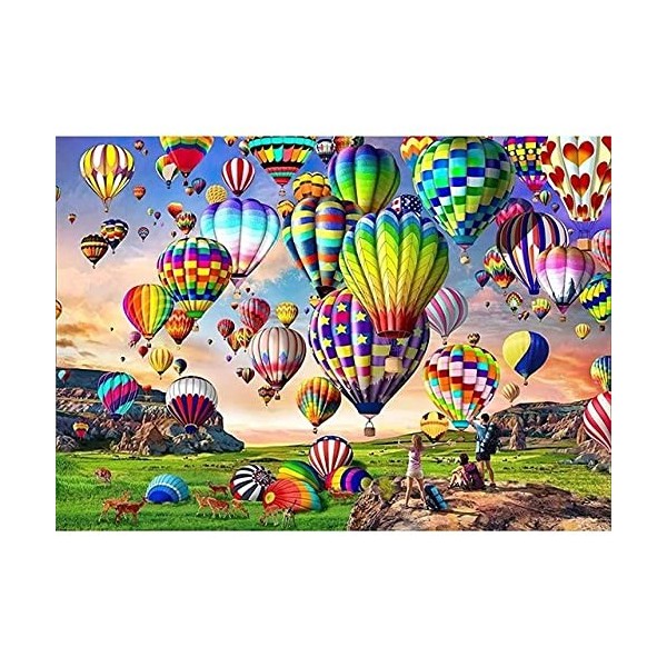 Puzzle 3D 1000 p -hot air balloon-4000 de Campagne Jouets Cadeaux éducatifs Pour les Vacances Pour la Famille et Les Amis Puz
