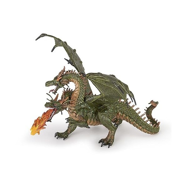 Papo -36019 -Dragon deux têtes -Le Médiéval - Fantastique - Figurine à collectionner -Figurine peinte à la main -Pour enfant 