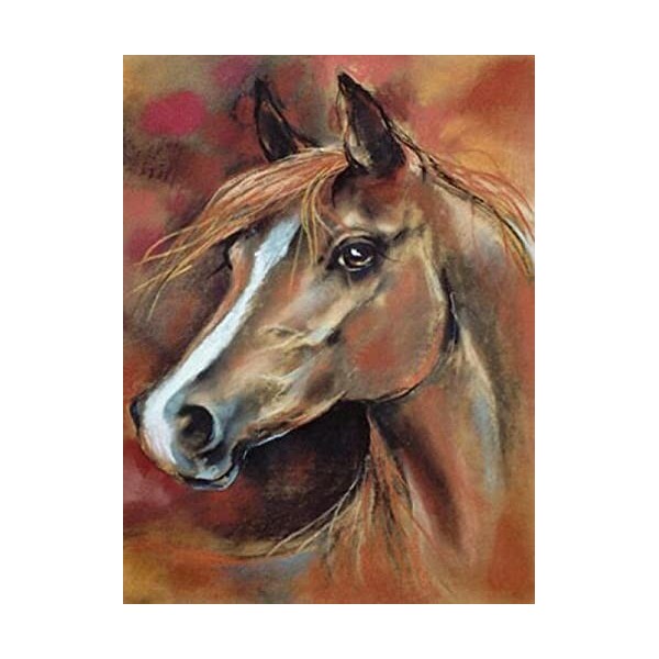 Puzzle 3D 1000 p -Horse-40003D Puzzle Coloré Jeu Interactif Familial Puzzle éducatif Adulte Ensembles de Puzzle de Défi Céréb