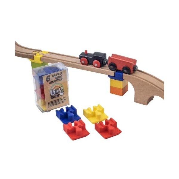 Adaptateur de Voie ferrée Lego Duplo, Blocs de Construction pour Enfants compatibles avec Brio, IKEA et Autres - Idéal pour c