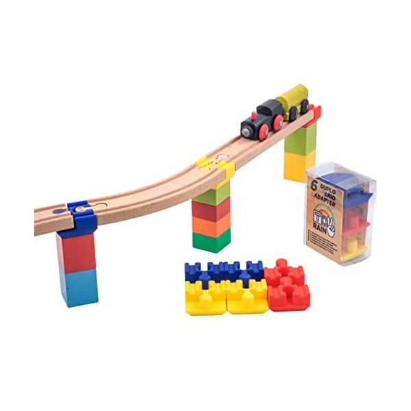 Adaptateur de Voie ferrée Lego Duplo, Blocs de Construction pour Enfants compatibles avec Brio, IKEA et Autres - Idéal pour c
