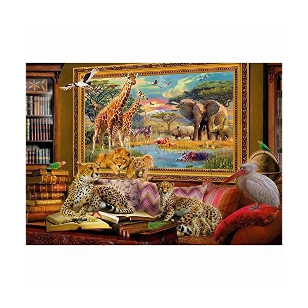 Puzzle 3D 1000 p -Animal house-4000Impossible Puzzle Jeu DIntelligence De lart De La Décoration Moderne Jeu Cadeau Unique