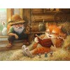 Puzzle 3D 1000 p -Knowledgeable cat-4000 puzzle pour adultes à partir de 14 ans. Jouet Éducatif de Soulagement du Stress pour