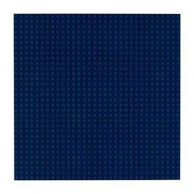 OPEN BRICKS Plaque de Construction, 32 x 32 25,5 x 25,5 cm , Bleu Profond, 1 pièce, Compatible avec Toutes Les Marques Leade