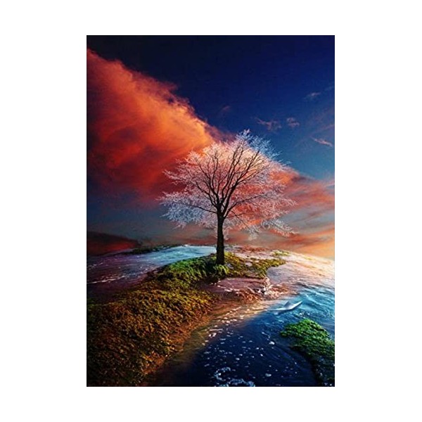 Puzzle 3D 1000 p -Tree-4000 Jeu de Famille Jeu de Team Building Cadeau pour Les Amants ou Les Amis Puzzles Animaux Colorés