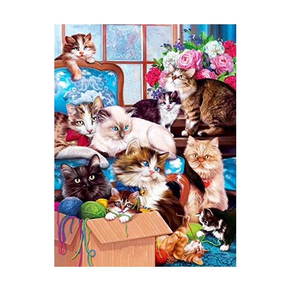 Puzzle 3D 1000 p -cat-4000 puzzle pour adultes Jouet Éducatif de Soulagement du Stress pour Adultes Enfants