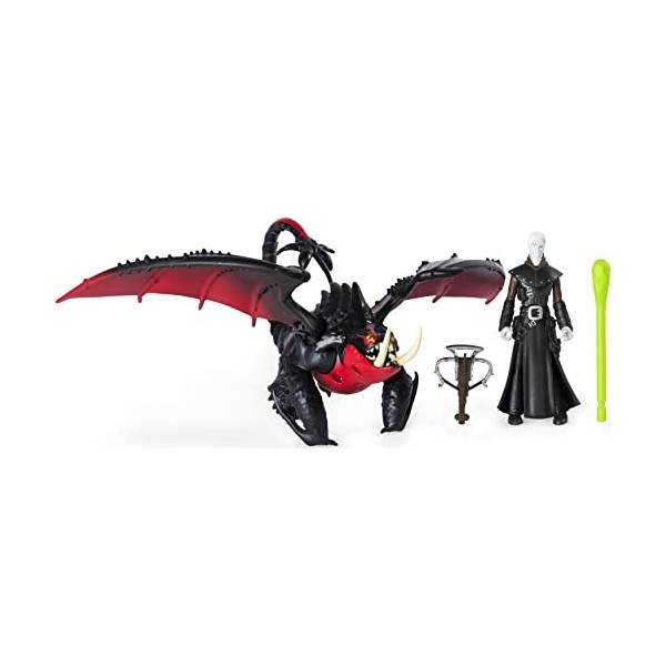 Dragons Dreamworks Deathgripper et Grimmel, avec Figurine de Viking blindée, pour Enfants à partir de 4 Ans