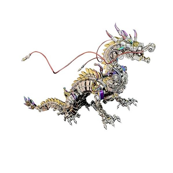 Puzzle 3D en Metal, 3D Métal Puzzle Maquette Mechanical Dragon, Modèle de Construction pour Adolescents et Adultes DIY Décora