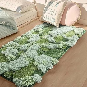 Tapis 3D stéréo irrégulier en mousse pour salon, chambre à coucher, maison - Décor esthétique - Tapis de sol en peluche antid