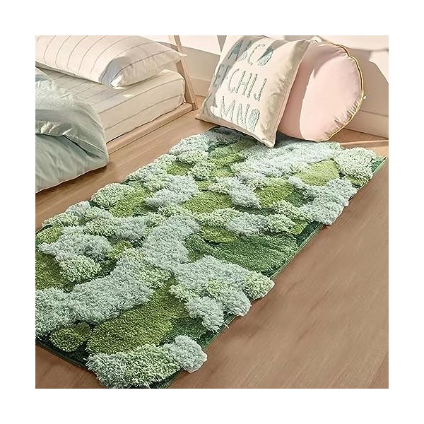 Tapis 3D stéréo irrégulier en mousse pour salon, chambre à coucher, maison - Décor esthétique - Tapis de sol en peluche antid