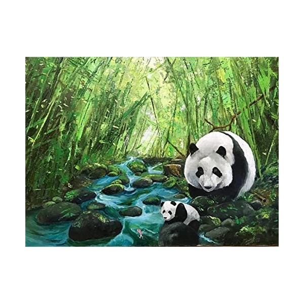 YJPZZG Puzzle Unique De 5000 PièCes Panda Rouge Puzzles en Bois pour Adultes,Puzzle 3D Jeu DéCoration De Collection De Jeux D