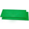 fantifant Lot de 2 plaques de construction pour blocs de construction - Vert prairie - 255 x 128 x 3 mm - 16 x 32 picots - No