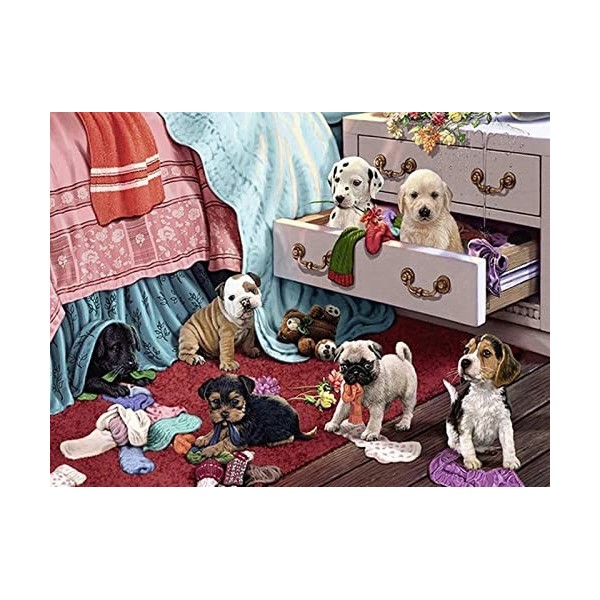 YJPZZG Puzzle Unique De 5000 PièCes Chienchien Puzzles en Bois pour Adultes,Puzzle 3D Jeu DéCoration De Collection De Jeux De