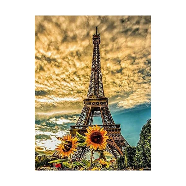 YJPZZG Puzzle Unique De 5000 PièCes Tour Eiffel Uniques Cadeaux Anti-Stress-Jeux éDucatifs Classiques pour Adultes Taille fin