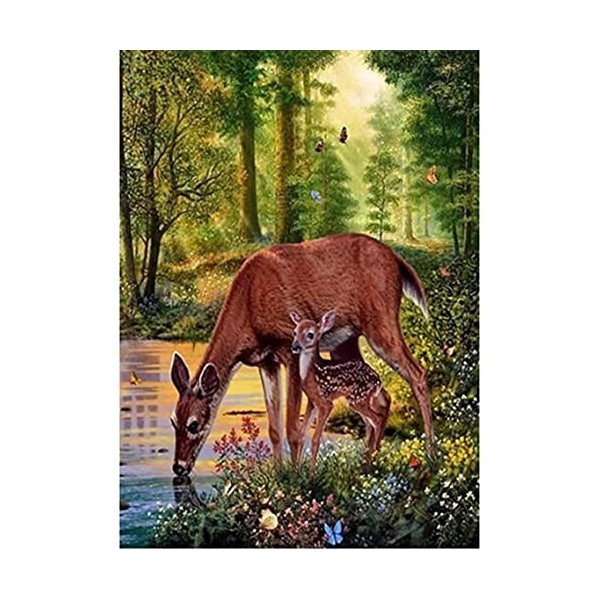 Puzzles pour Adultes Puzzle en Bois Cadeau De NoëL cerf-5000Pièces