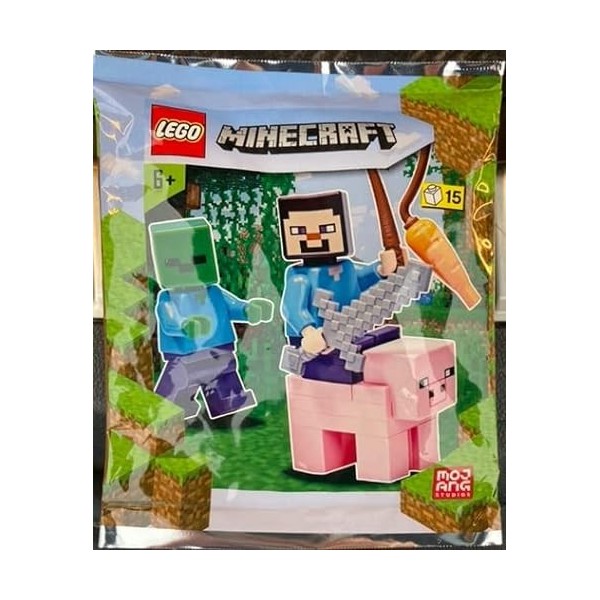 LEGO Minecraft Steve, Zombie et Cochon 662101 emballé 